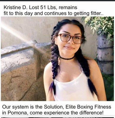 Meet Kristine, one of our many success stories, you too can achieve your goals here!