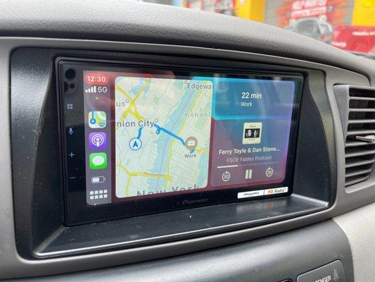 I love wireless Apple CarPlay on this Pioneer DMH-W4660NEX receiver! Install done by Professional Auto Sound & Security in Jersey City NJ