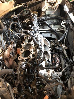 Head gasket replacement, due to overheating.