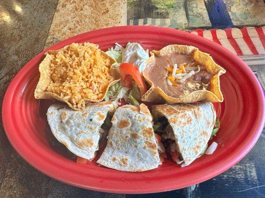 Fresh grilled steak quesadilla...yummy!