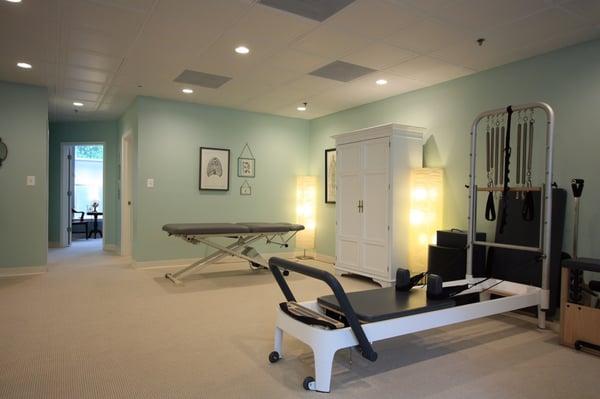 The pilates and wellness space