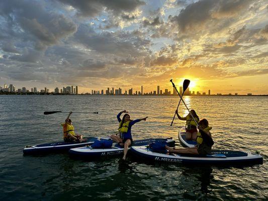 Breathtaking Miami sunsets.