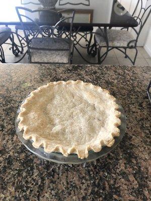 From scratch peach pie