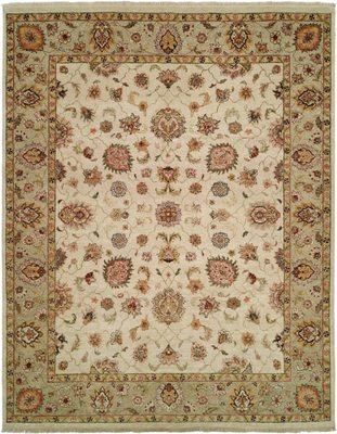 Hand-Knotted, Hans-Spun Wool Pile Rug