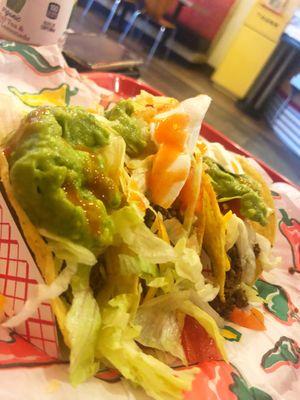 (3) hard shell tacos $7.99