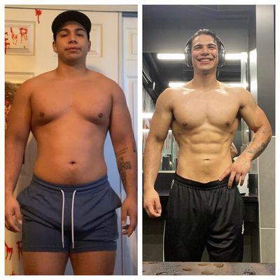 12 week transformation from Athlete Brian