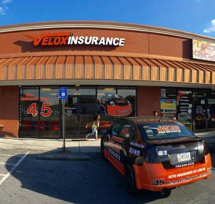 Outside view of Velox Insurance in Calhoun, GA