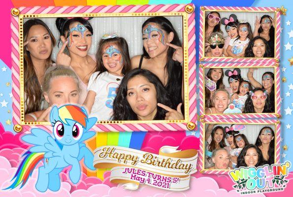 My little pony theme photobooth