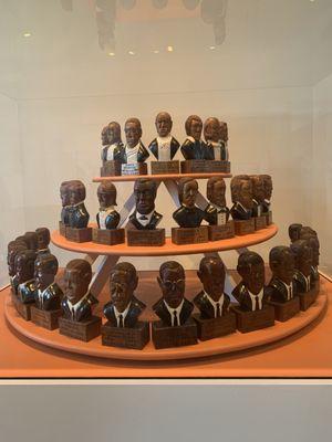 Carvings of Presidential Busts by Ulysses Davis