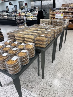 The bakery's cookie table