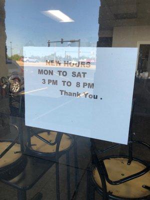 new hours