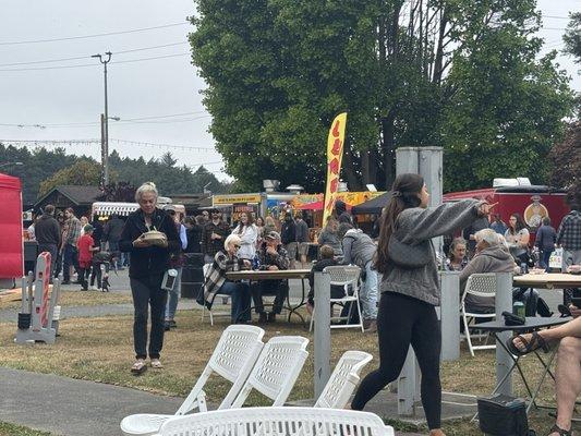 Just a few of the food booths