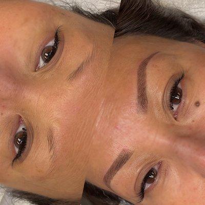 Ombré brows permanent makeup