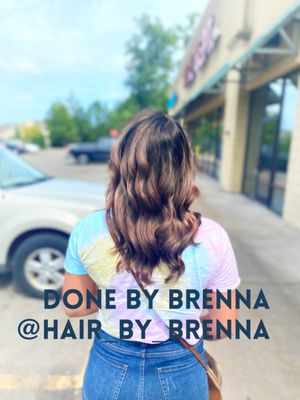 Color correction from blonde to this color melt the before photo is on Instagram Done by Brenna @Hair_by_Brenna on Instagram