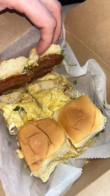 Bacon Egg & Cheese Breakfast Sliders are amazing!