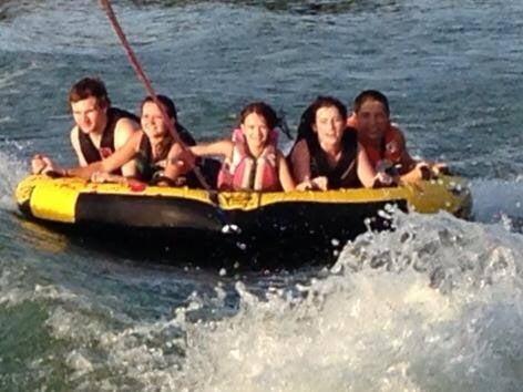 Boat tubing - now that's fun