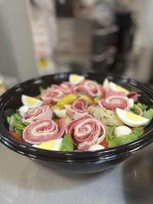 Beautiful!!!! Cobb salad! With Italian meats!