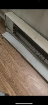 Exposed heater