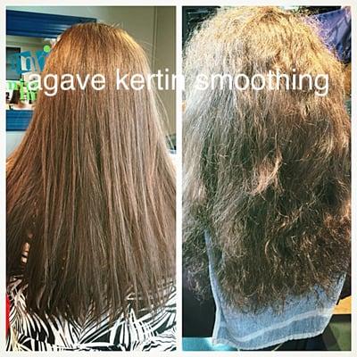 Keratin smoothing treatment