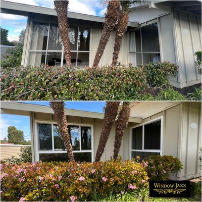 Before and After Picture
White Retrofit Windows!