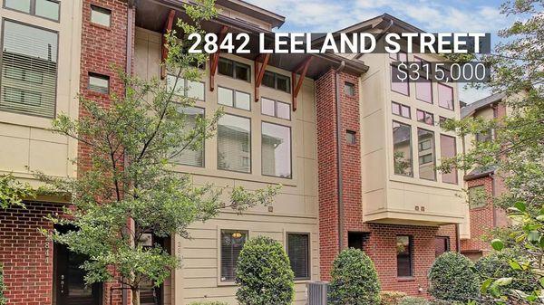 Spectacular townhome is tucked inside a tree-lined gated community in trendy EaDo!