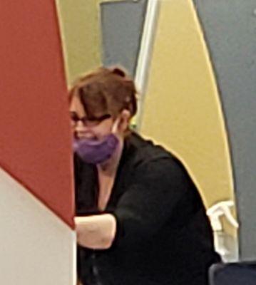 Not recommended. Terrible haircut, choppy, one side an inch shorter. Pic is not my stylist but it's how she was wearing her required mask.