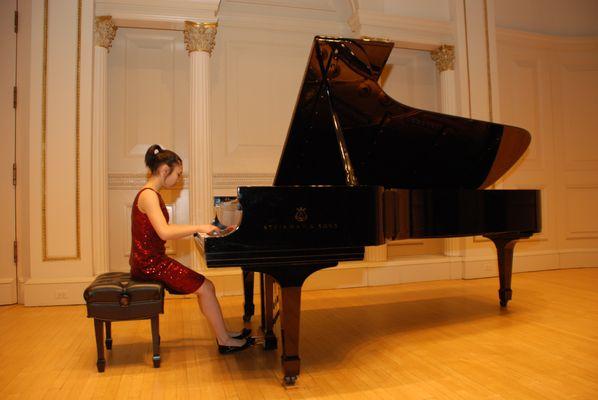 Our Academy concert in the Weill Recital Hall in Carnegie Hall, NYC.