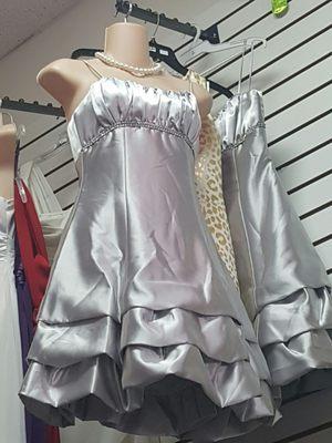 Formal silver dress