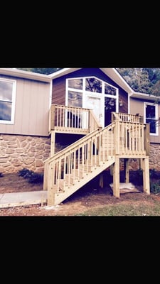 New Deck and stairs.