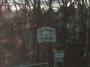 Entering Clinton sign.