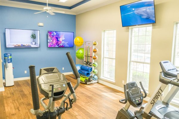 Feel good and get fit with our state of the art equipment, while enjoying your favorite tunes and other media.