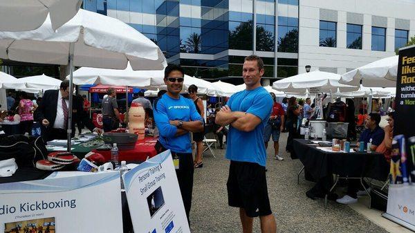 Hologic Health Fair with my friend Pedro who runs the corporate wellness program there