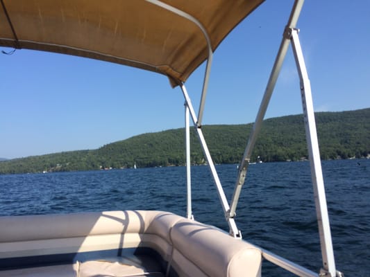 A perfect way to take in the beauty of the Lake-especially on a hot day when you get that wind in your face!