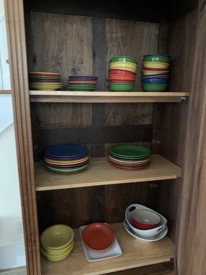 Cupboard with dishes