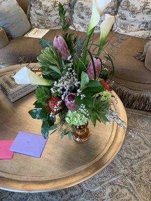 Another beautiful arrangement from Blossoms.