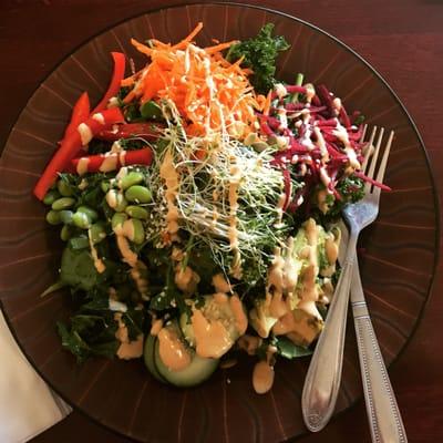 The "Zen"ergy salad. So yum. I loved the spicy dressing. This held us as leftovers too