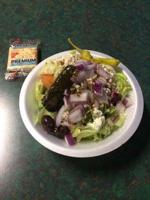 Small Greek salad-tasty!