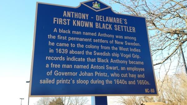 Anthony - First Known Black Settler Historical Marker