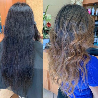 Before and after, removing black box color. By Javi