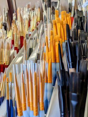 We offer a variety of brushes in a multitude of sizes and styles for all your creative needs!