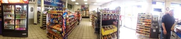 Inside panorama of store