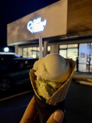 Ginger lime & fresh mint with cocoa nibs