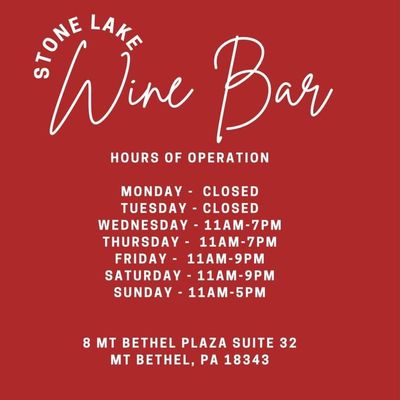 Wine Bar Hours