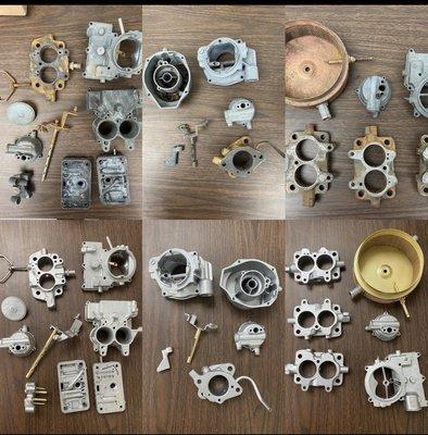 Just a few before and after carburetor parts