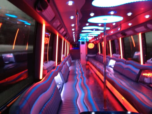 Beautiful 54 passenger party bus