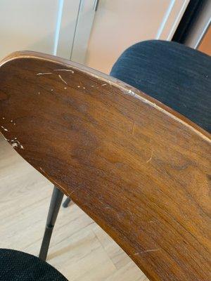 Damage to one of my chairs