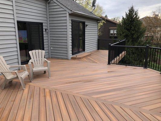 Fiberon composite deck. April 2019