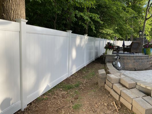 Vinyl fence