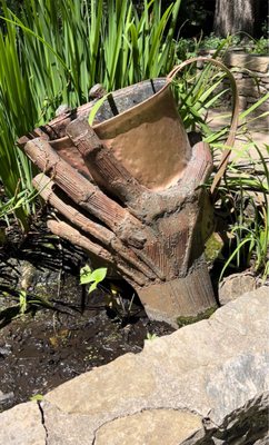 Sculpture in Pond