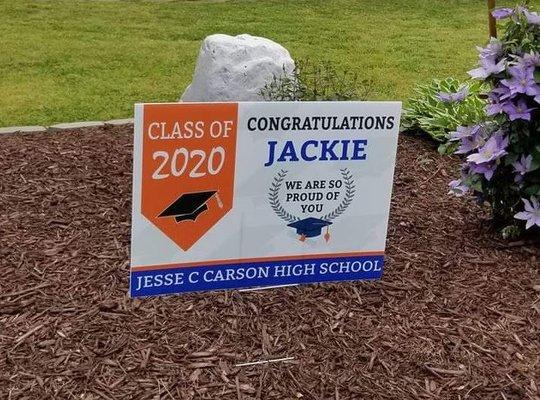 Lawn Signs for Graduates